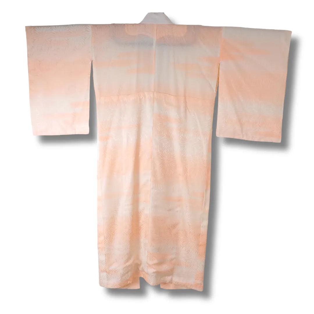 Vintage Juban creme rosa Rückansicht