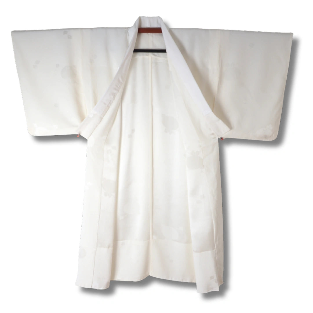 Vintage Damen Juban creme mit Blättern