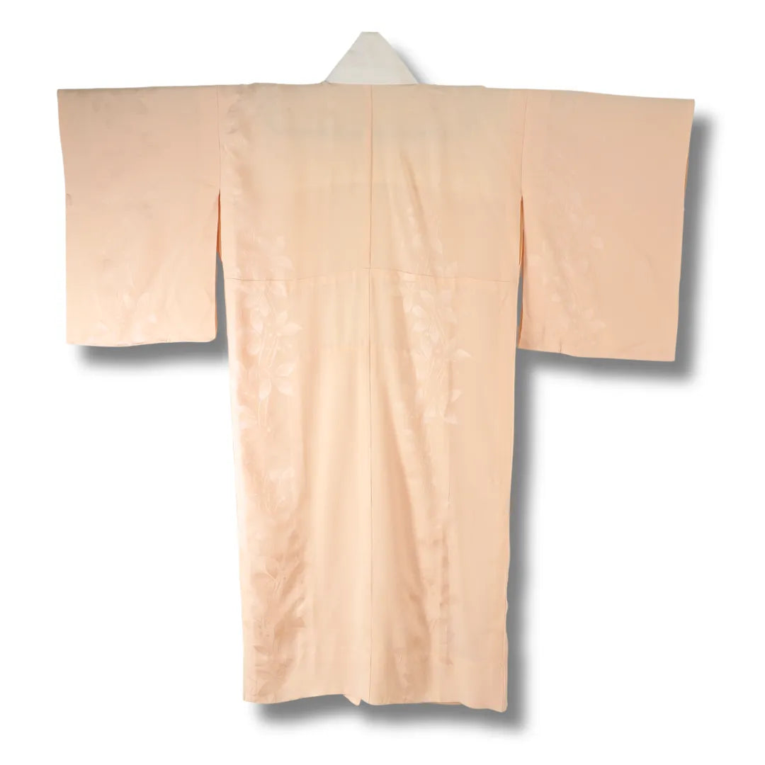 Vintage Damen Juban helles Apricot Rückansicht