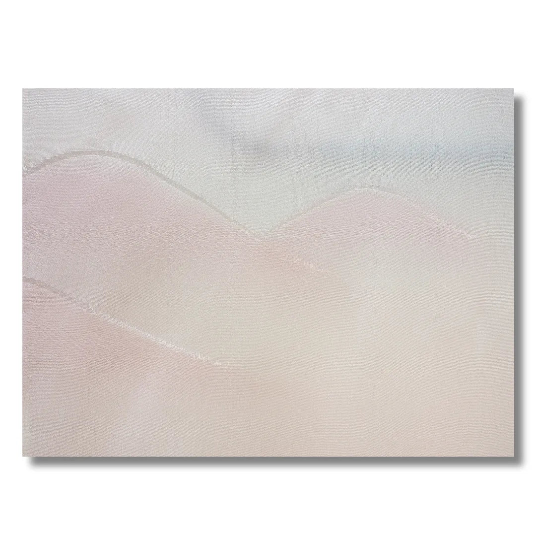 Nahaufnahme des sanften rosa-cremefarbenen Farbverlaufs