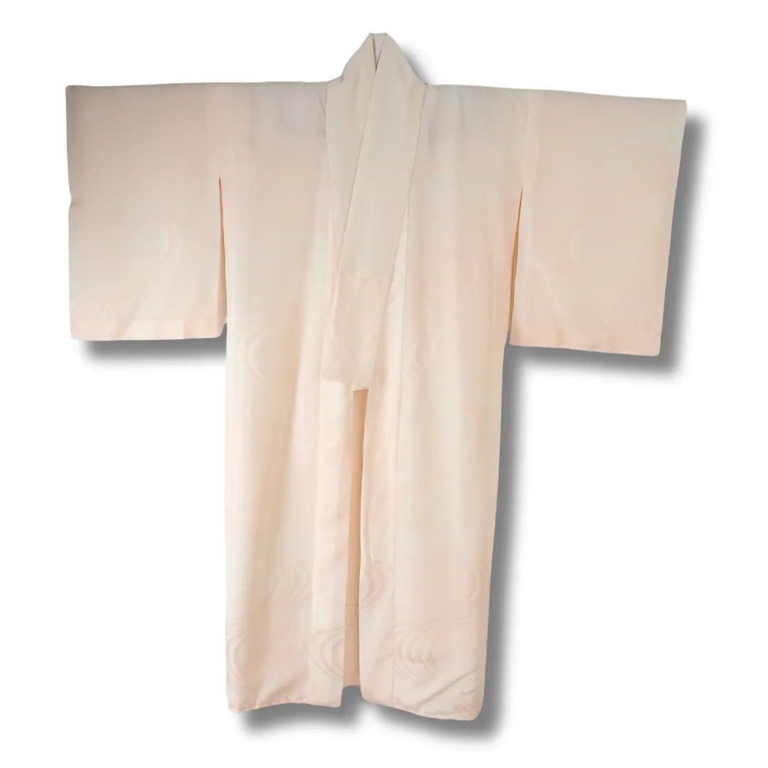 Vintage Damen Juban rosa mit Streifen Vorderansicht