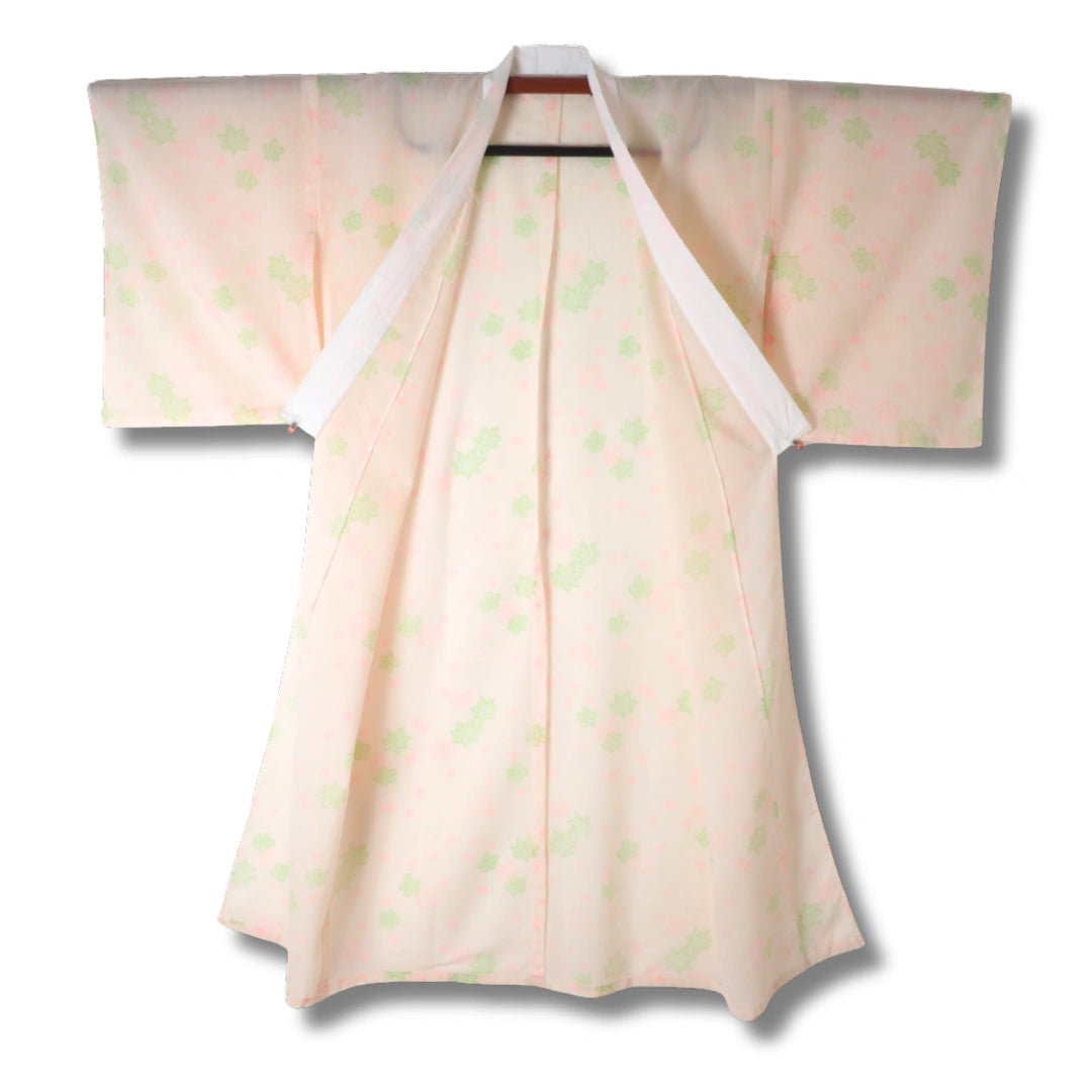 Vintage Damen Juban rosa mit Blumen