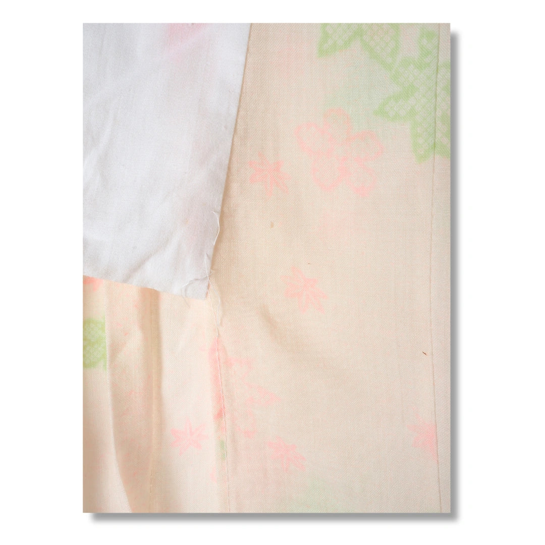 Vintage Damen Juban rosa mit Blumen