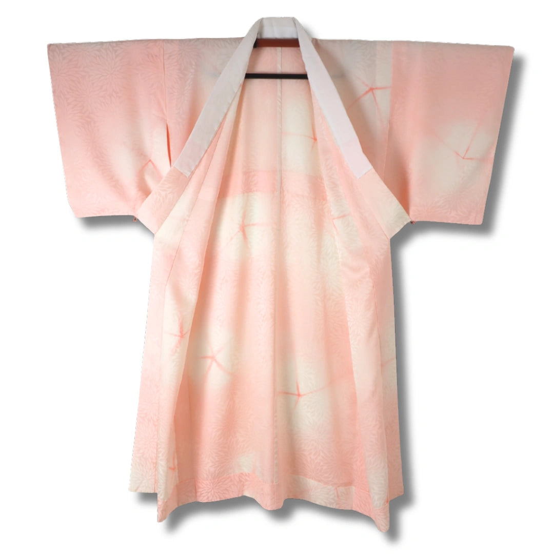 Vintage Damen Juban weiß rosa Batik