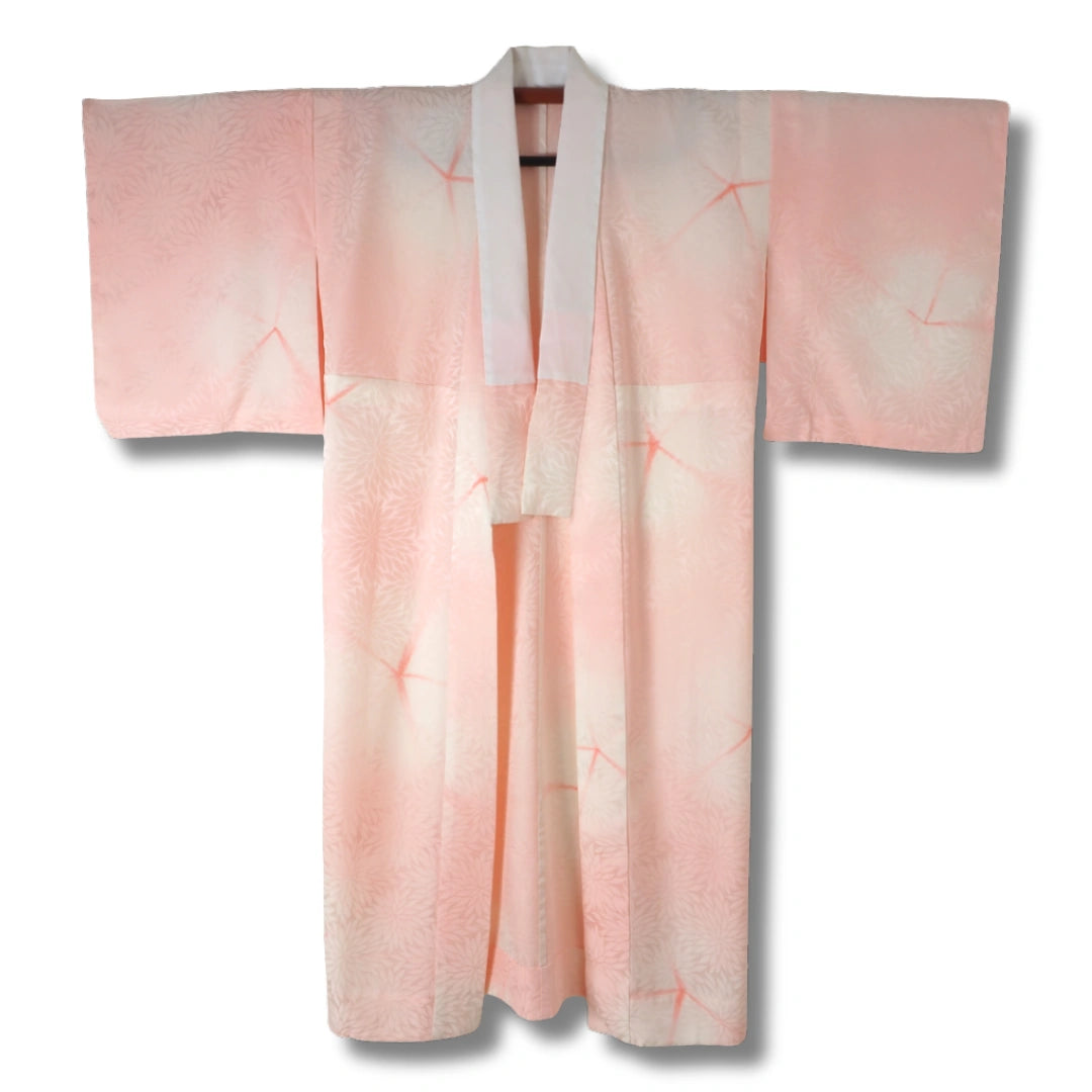 Vintage Damen Juban weiß rosa Batik