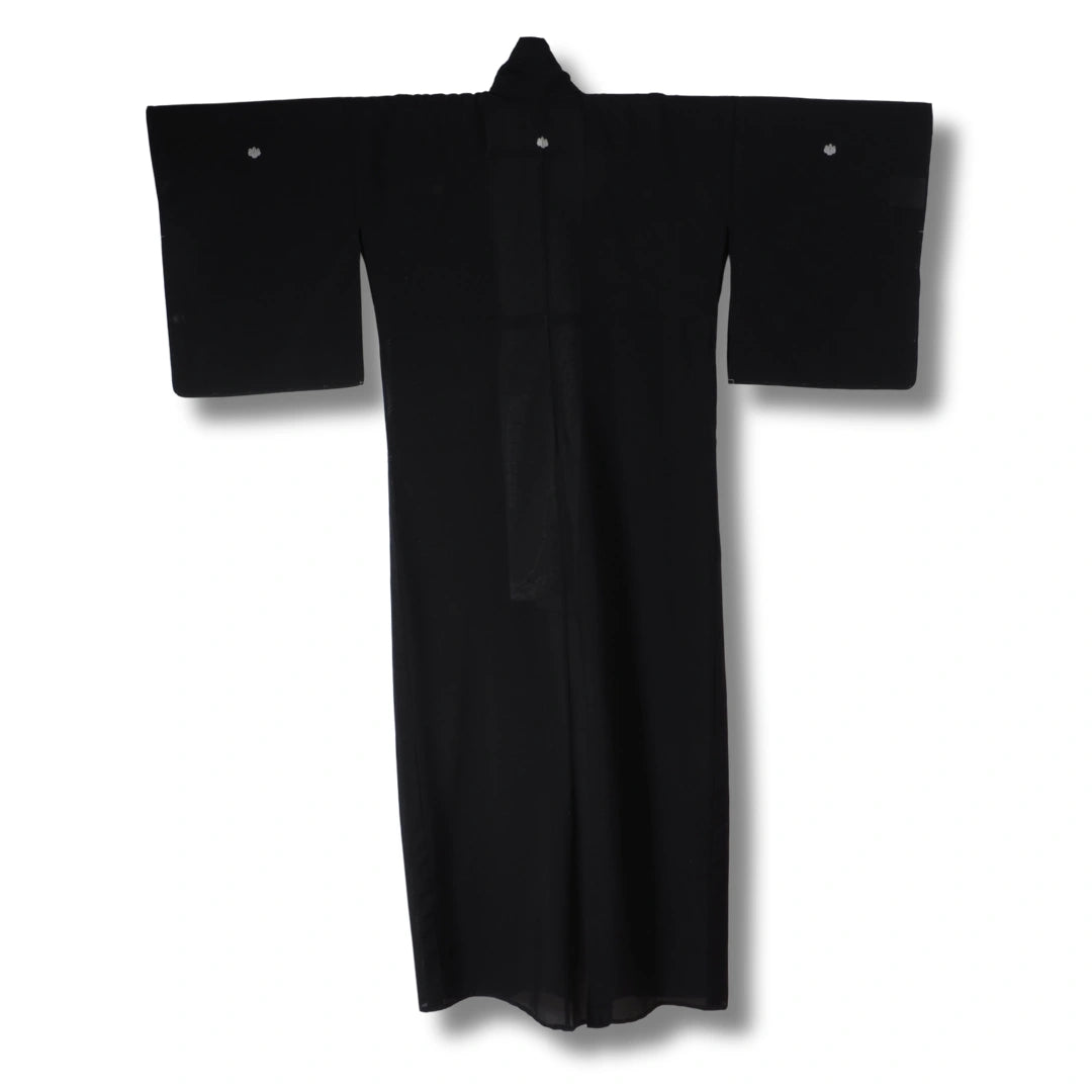 Ungetragener Sommer Mofuku Kimono mit 5 Kamon Gr. L