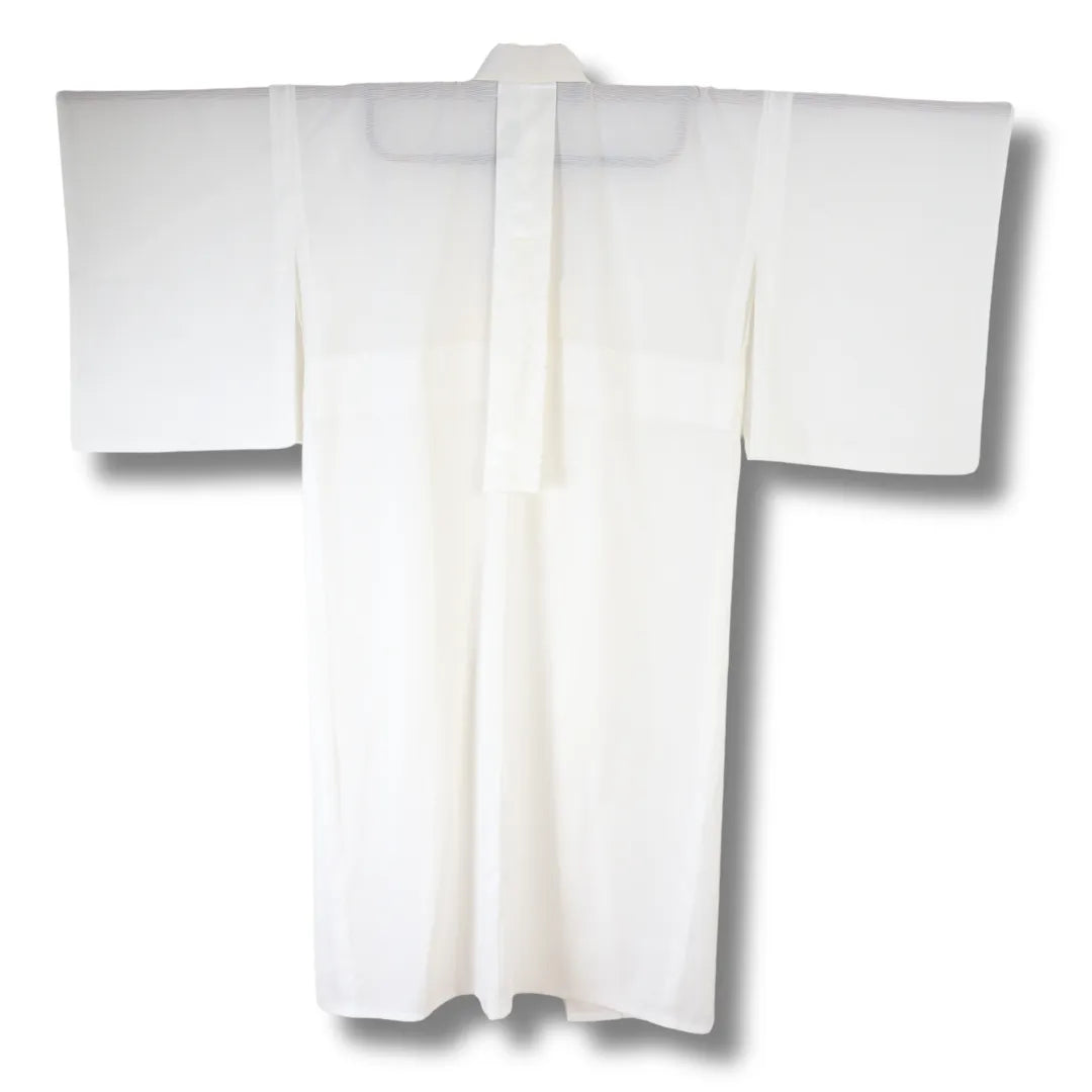 Rückansicht des Vintage Juban mit floralem Muster