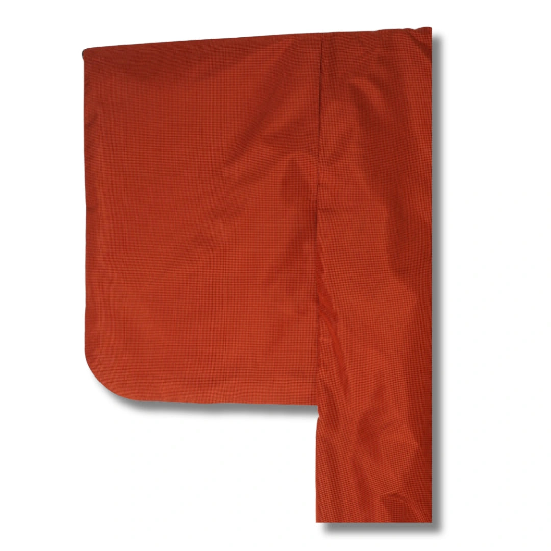 Vintage Damen Kimono orange kariert