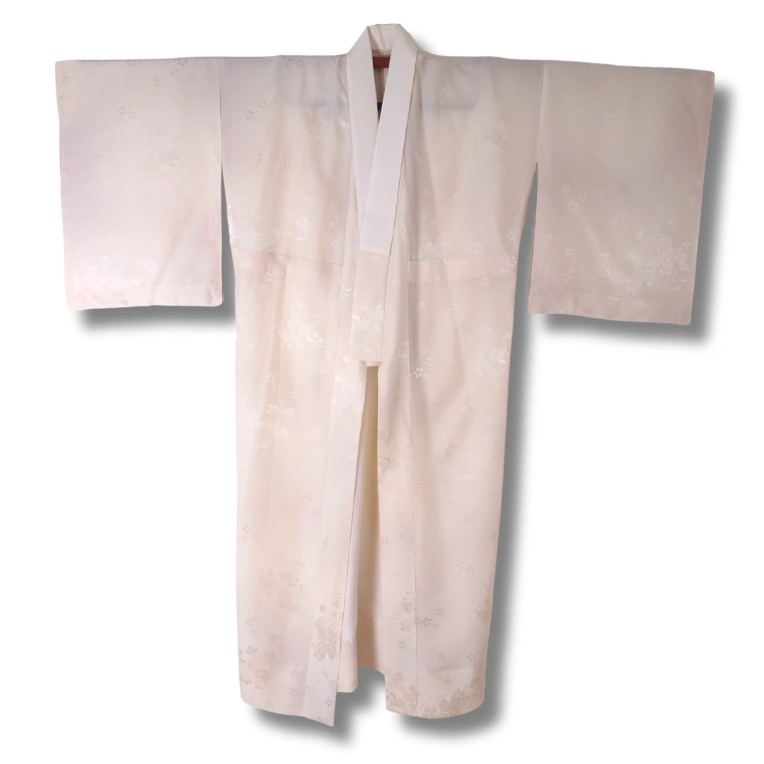 Vintage Damen Naga Juban – Altrosa mit Blumen