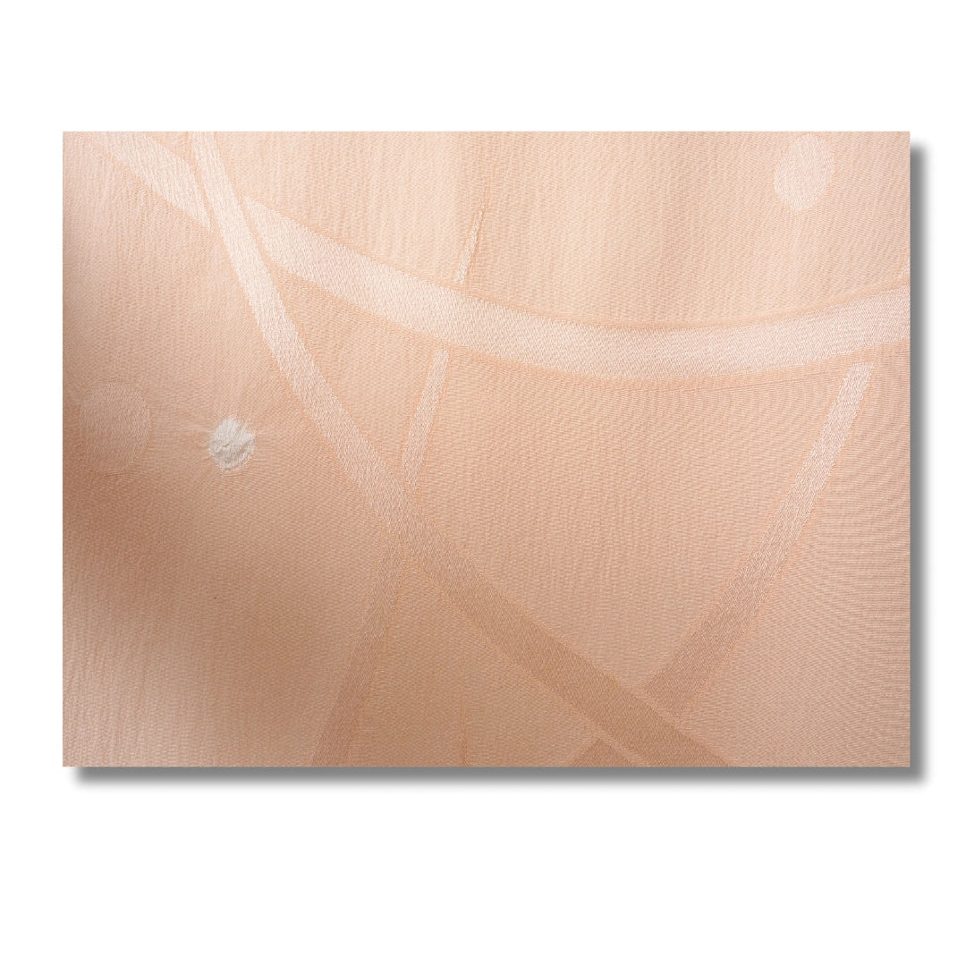 Vintage Damen Naga-Juban Apricot mit feinen Streifen
