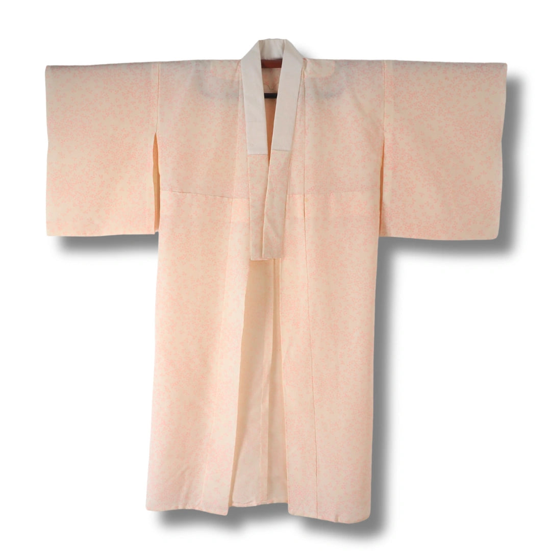 Vintage Damen Naga-Juban apricot mit Blütenmuster