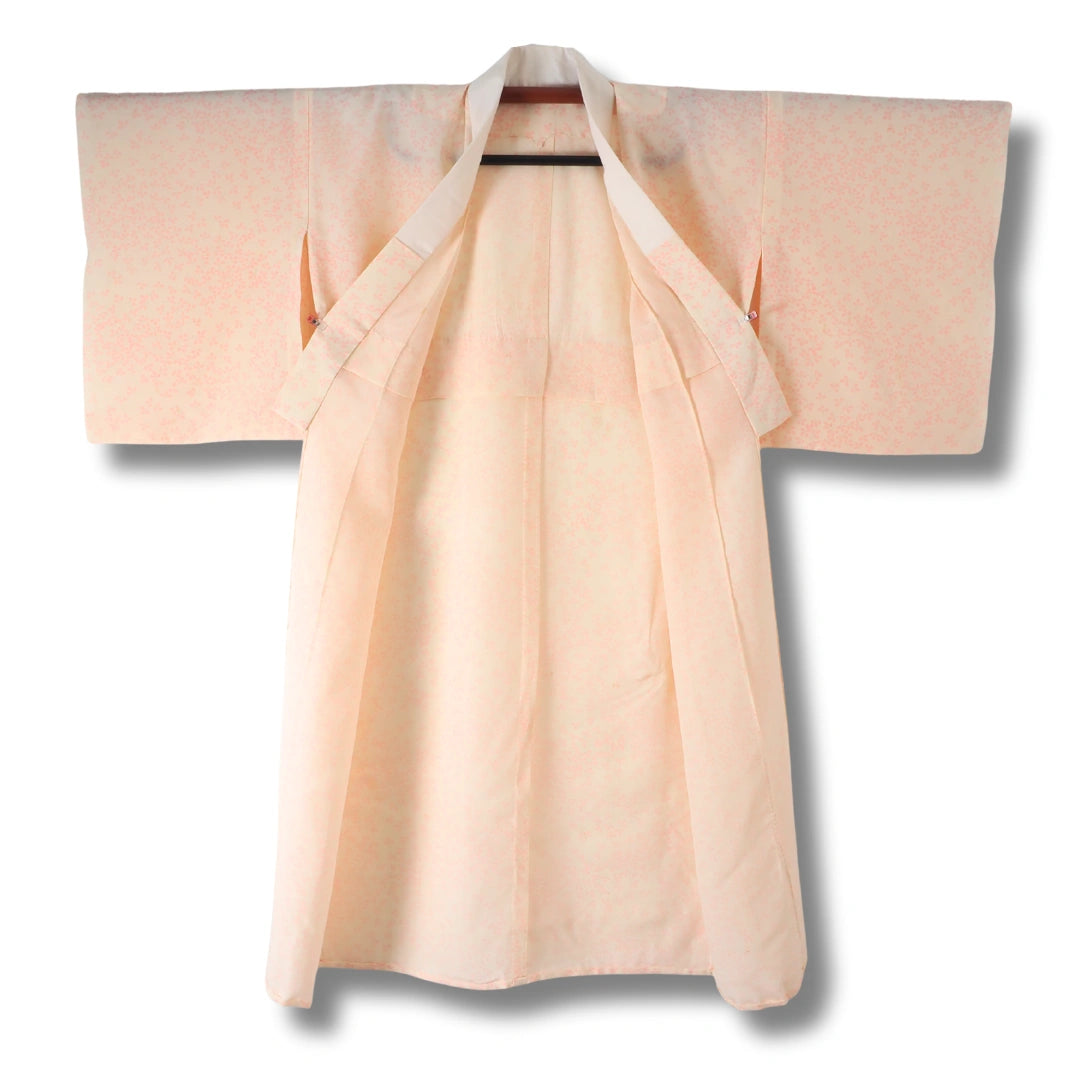 Vintage Damen Naga-Juban apricot mit Blütenmuster