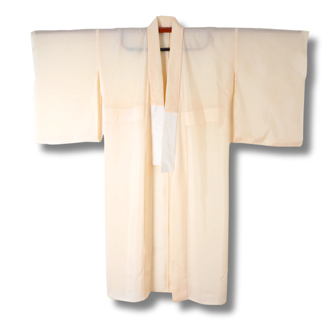 Vintage Damen Naga-Juban creme transparent