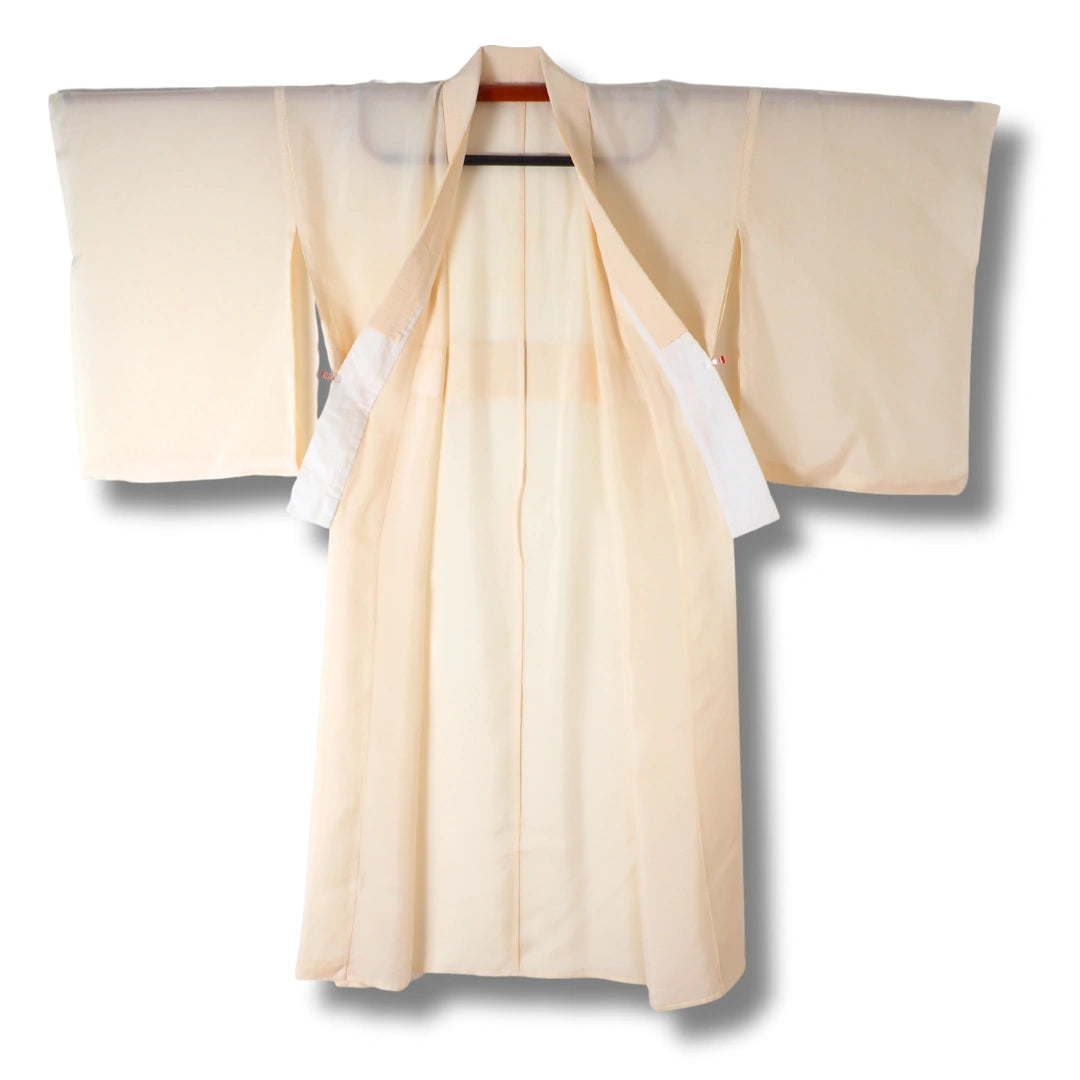 Vintage Damen Naga-Juban creme transparent