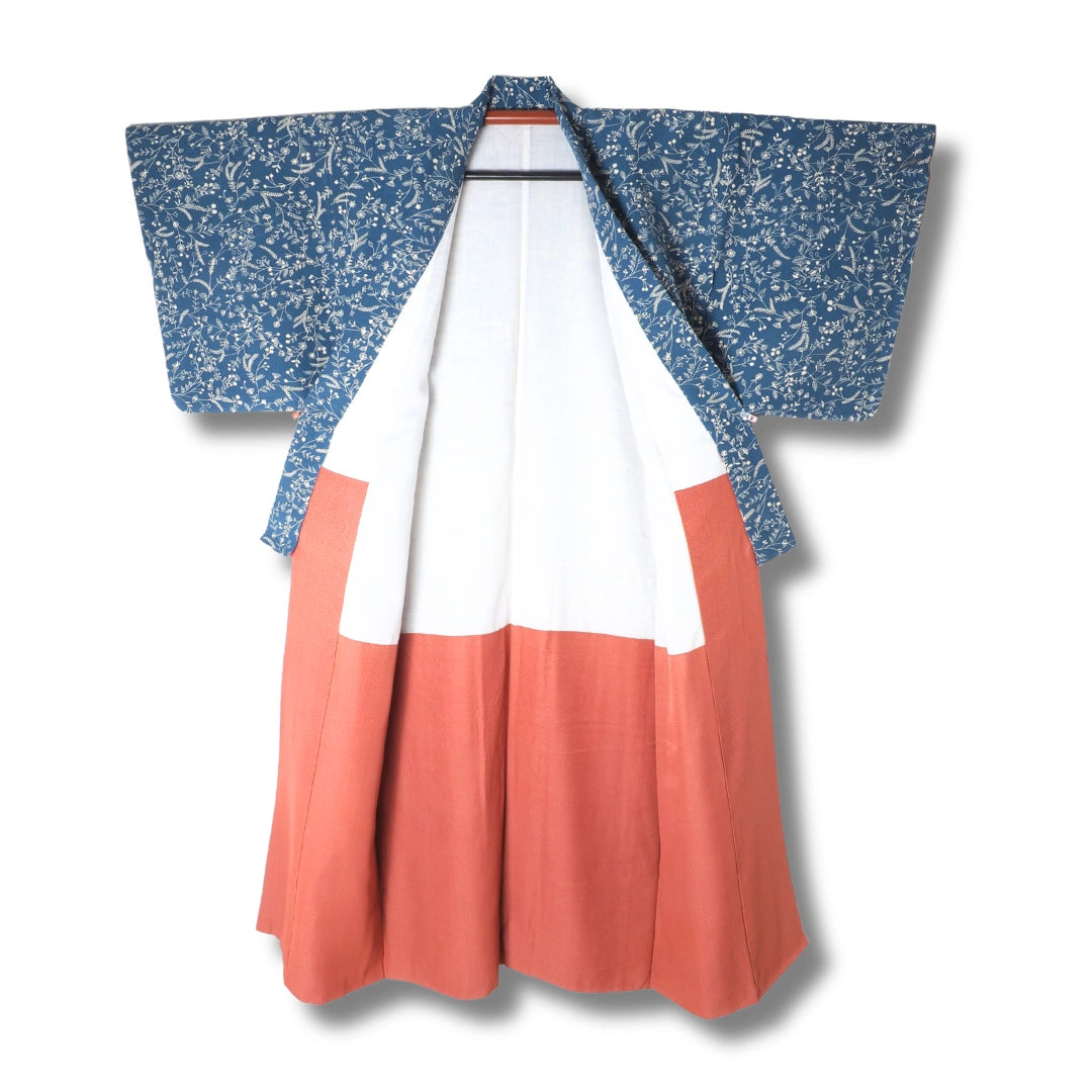 Innenansicht eines Vintage Komon Kimono