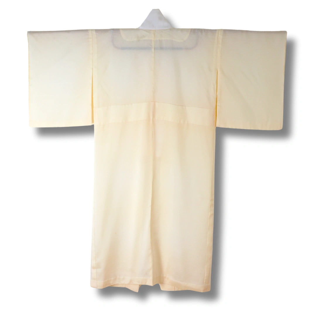 Vintage Damen Naga Juban creme mit feinen Streifen