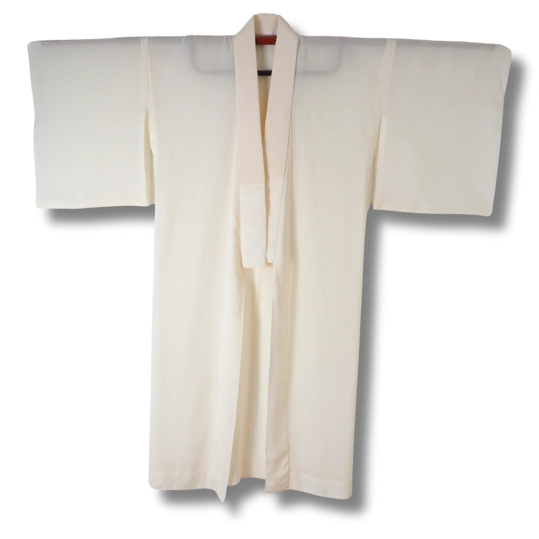 Vintage Damen Naga-Juban creme gestreift