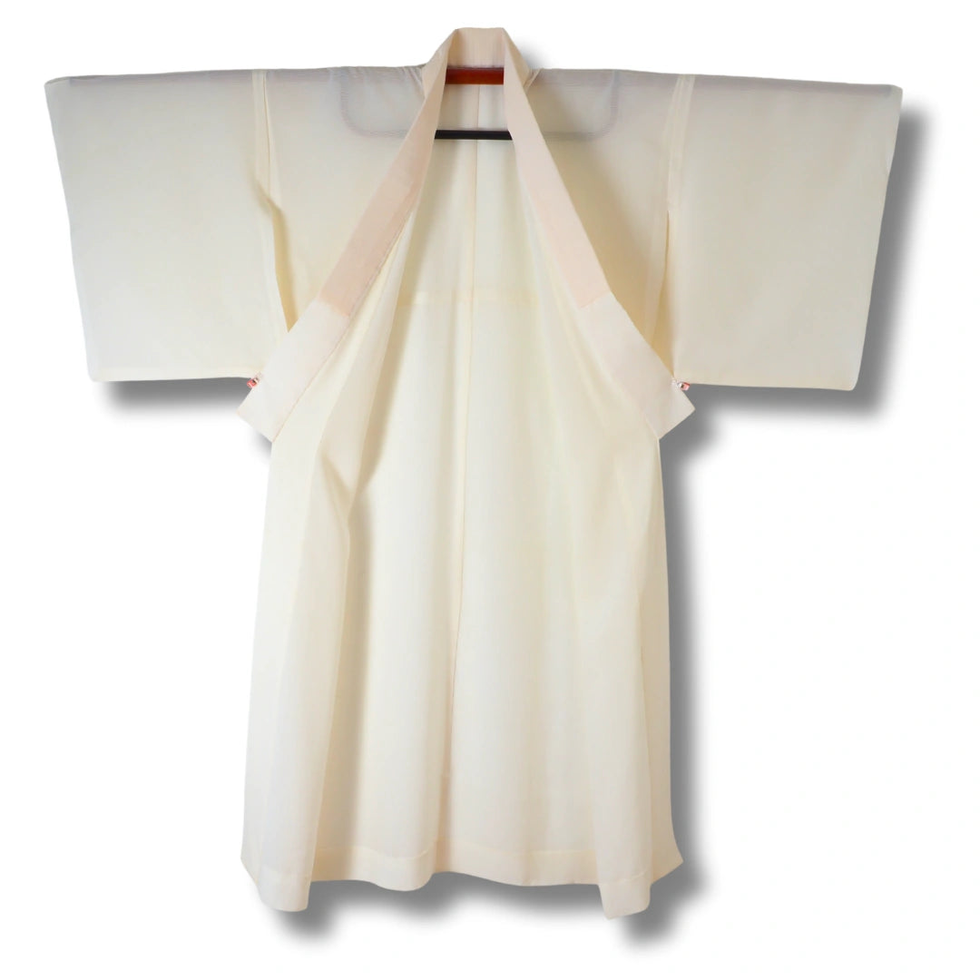 Vintage Damen Naga-Juban creme gestreift