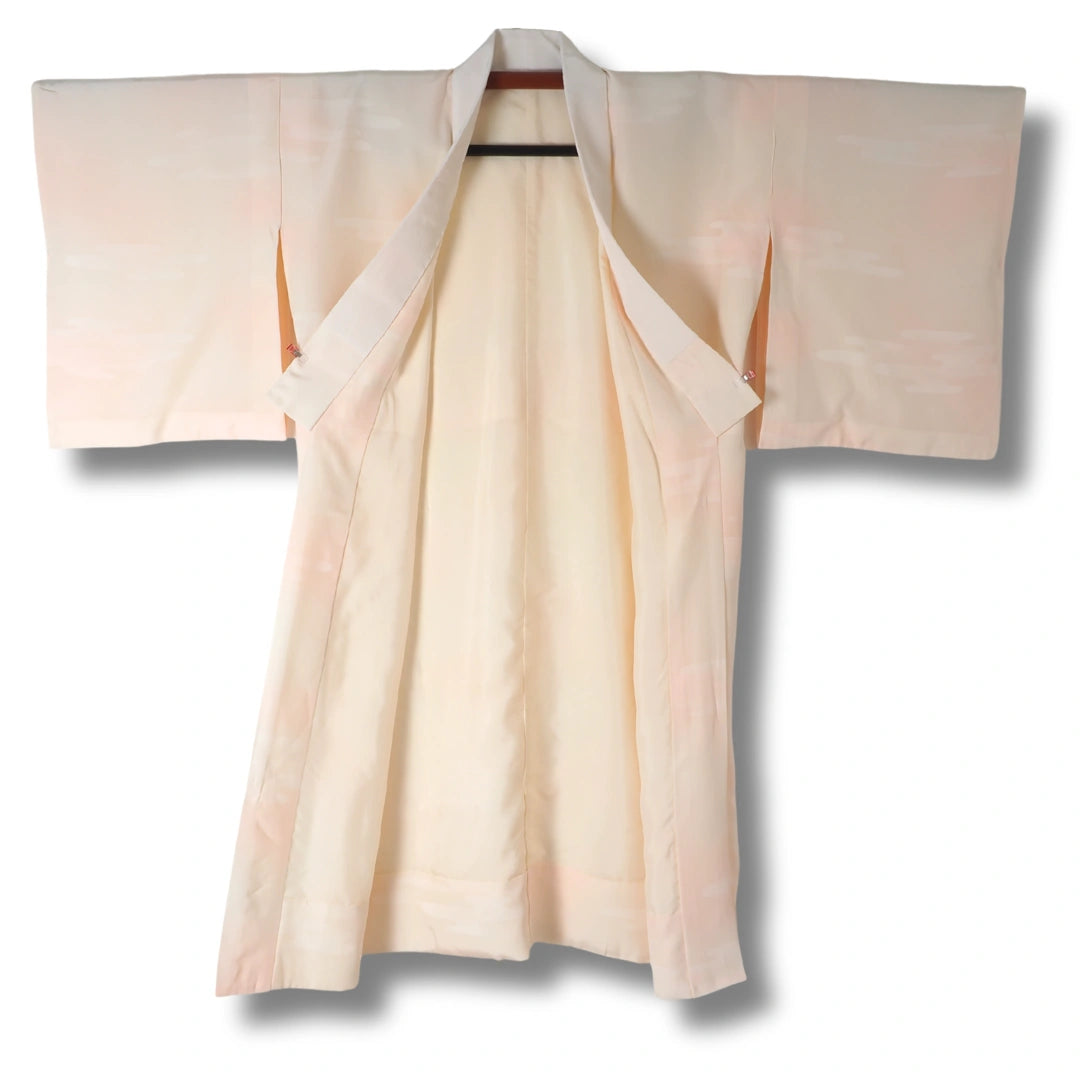 Vintage Damen Naga Juban – Creme & Rosa