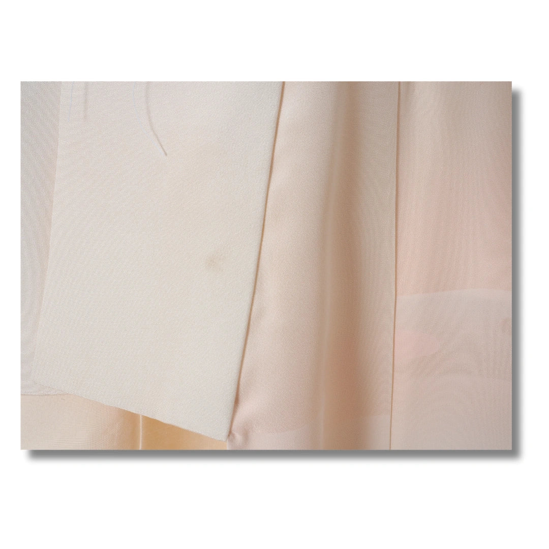 Vintage Damen Naga Juban – Creme & Rosa