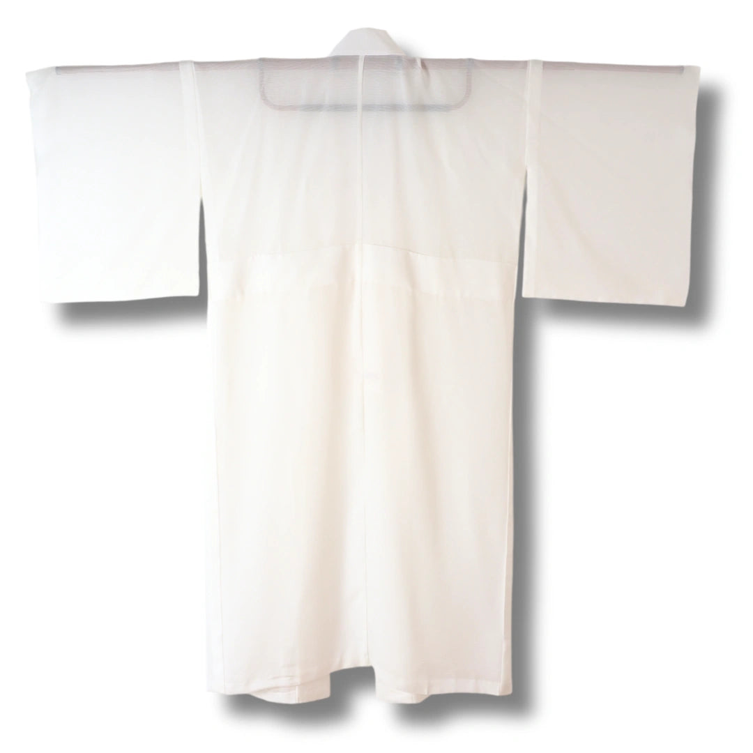 Vintage Damen Naga-Juban creme transparent mit Streifen