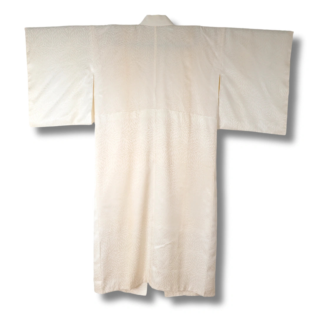 Vintage Damen Juban – Creme mit feinem Blumenmuster