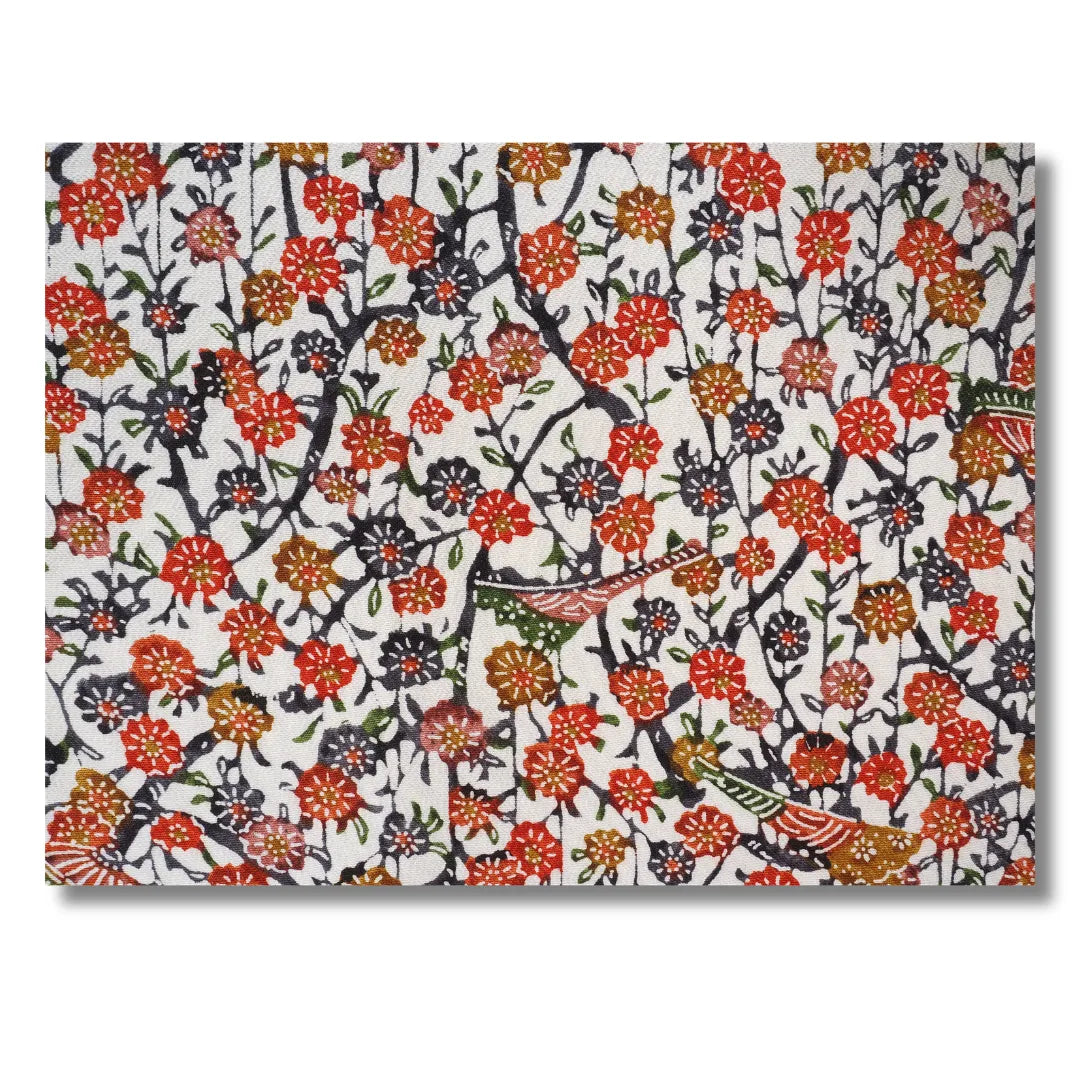 Nahaufnahme des floralen Musters