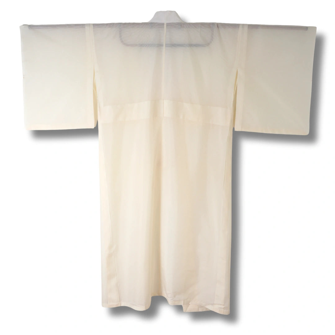 Vintage Damen Naga Juban – Beige mit feinen Streifen