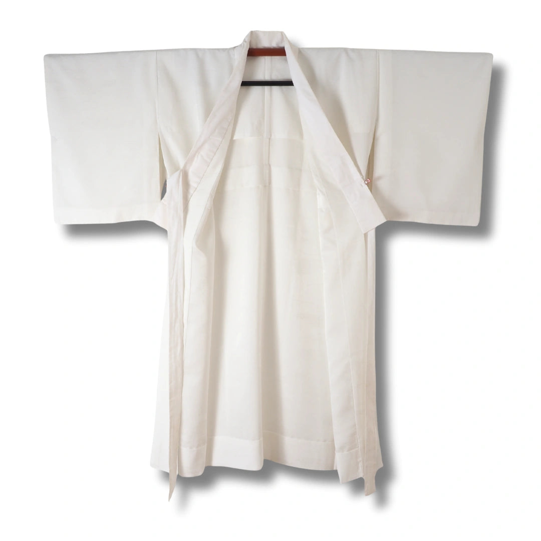 Vinintage Damen Naga Juban creme einfarbig