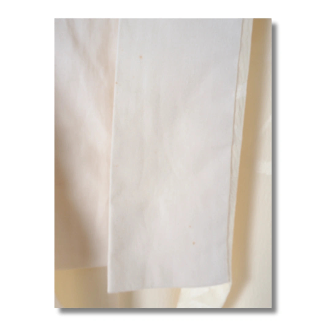 Vintage Damen Naga Juban Creme Streifen