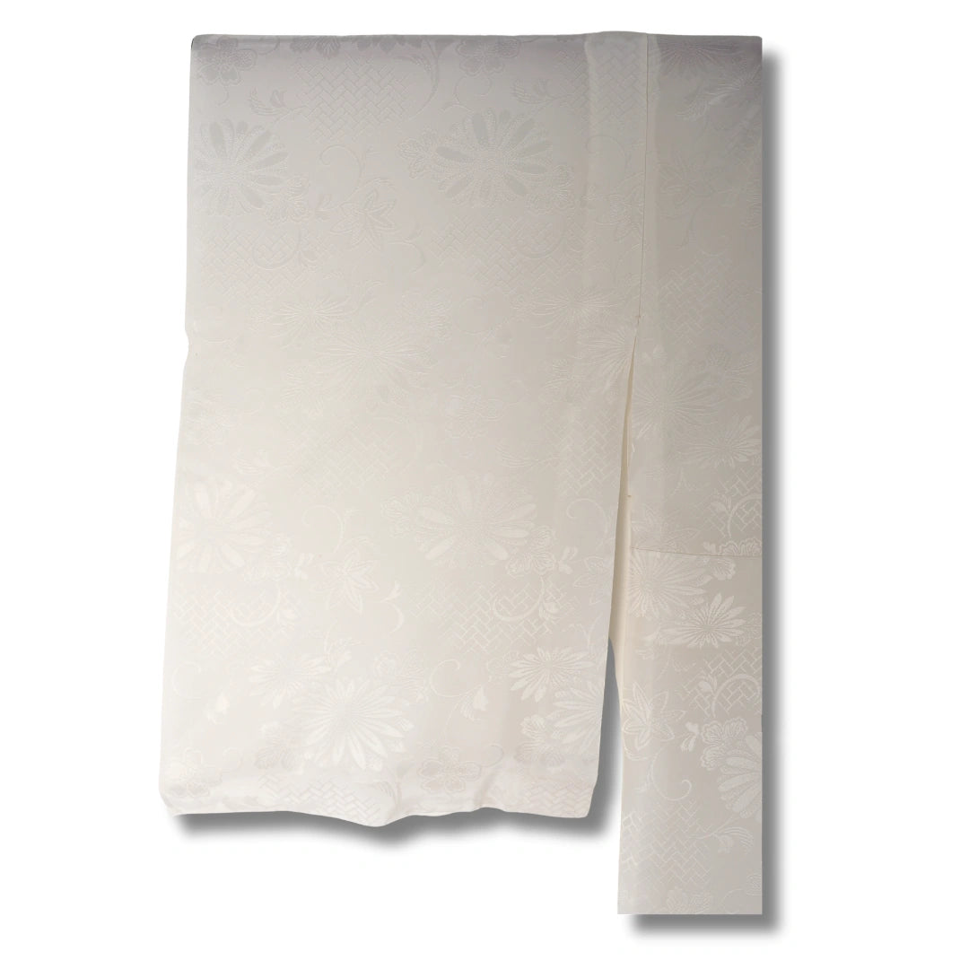 Vintage Damen Naga Juban – Creme mit Muster