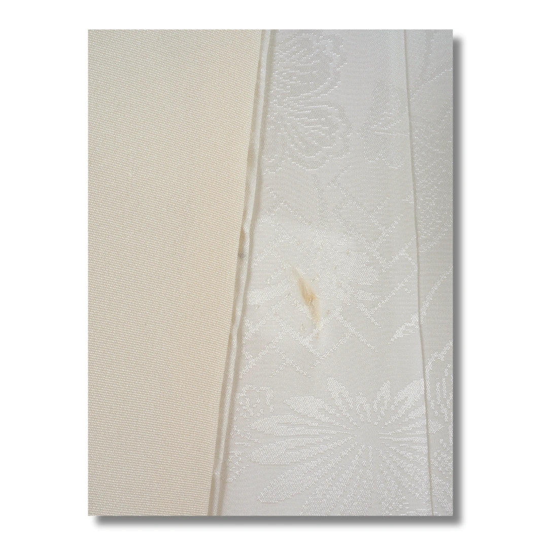 Vintage Damen Naga Juban – Creme mit Muster