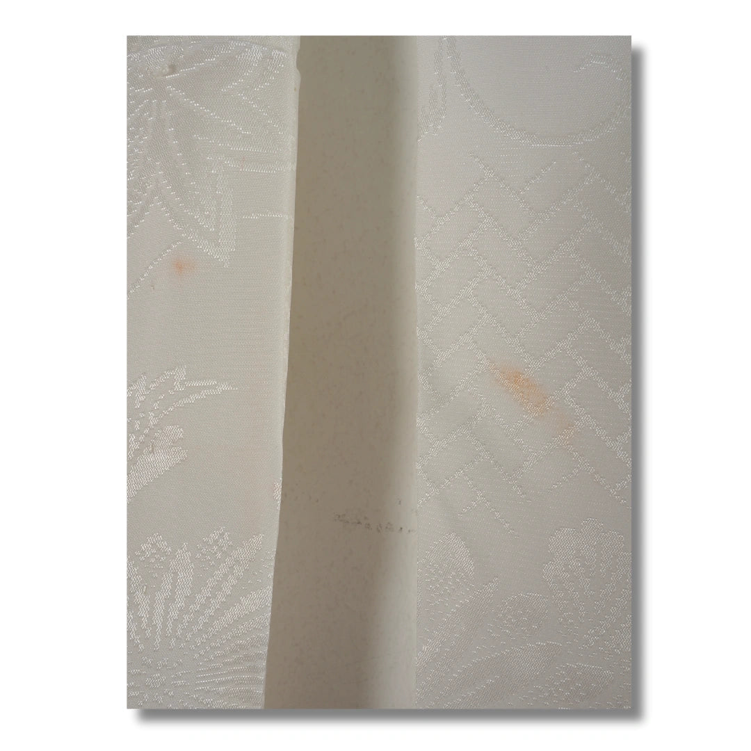 Vintage Damen Naga Juban – Creme mit Muster