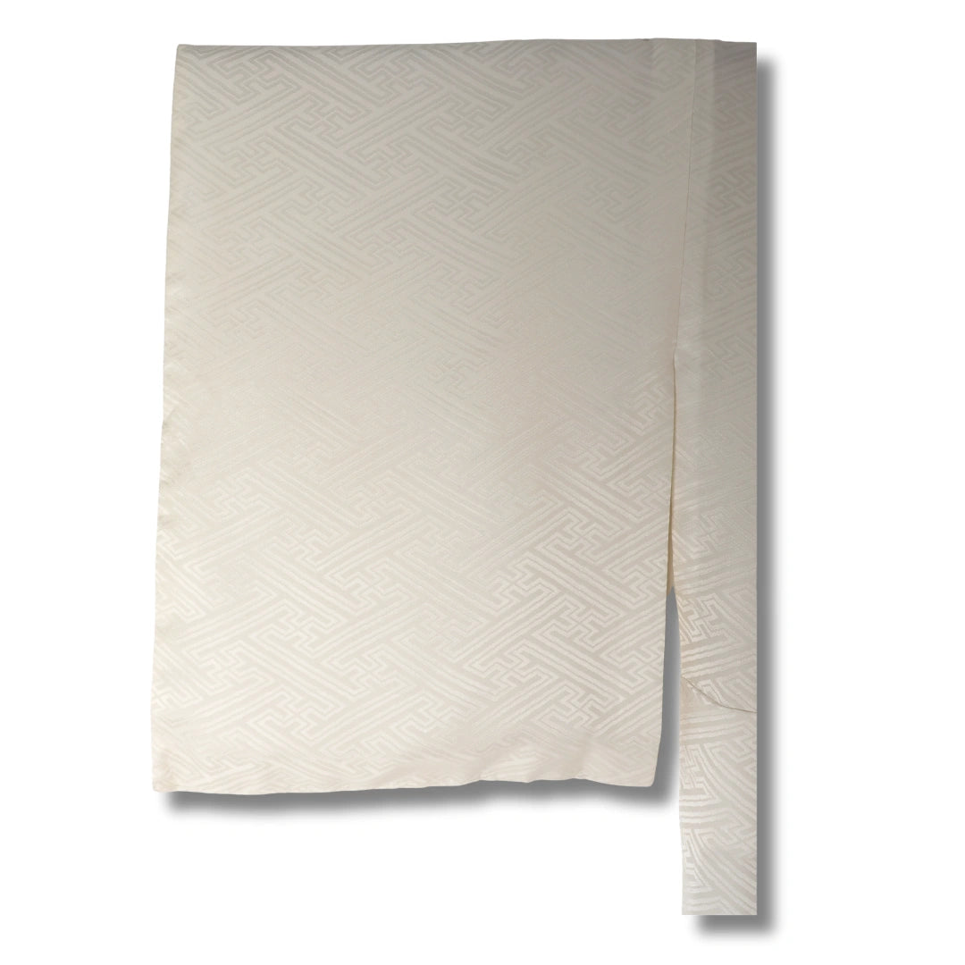 Vintage Damen Naga Juban – Creme mit feinen Streifen