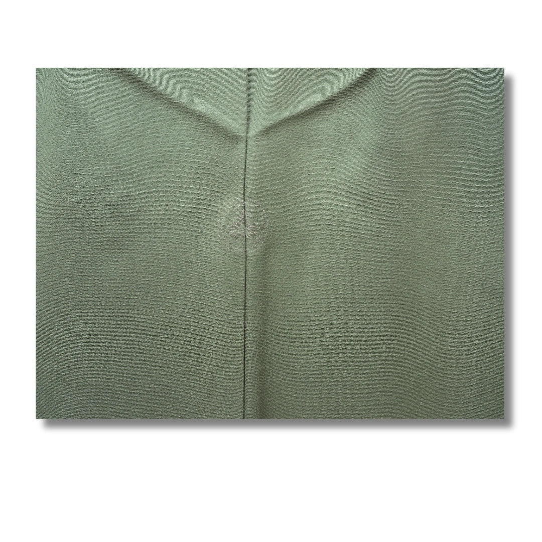 Vintage Iromuji Kimono in hellem Grün