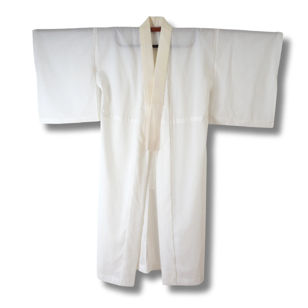 Vintage Damen Naga Juban Weiß mit Streifen