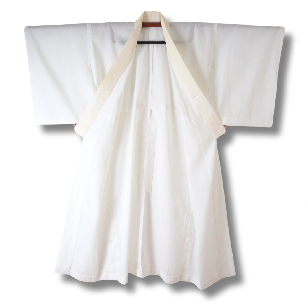 Vintage Damen Naga Juban Weiß mit Streifen