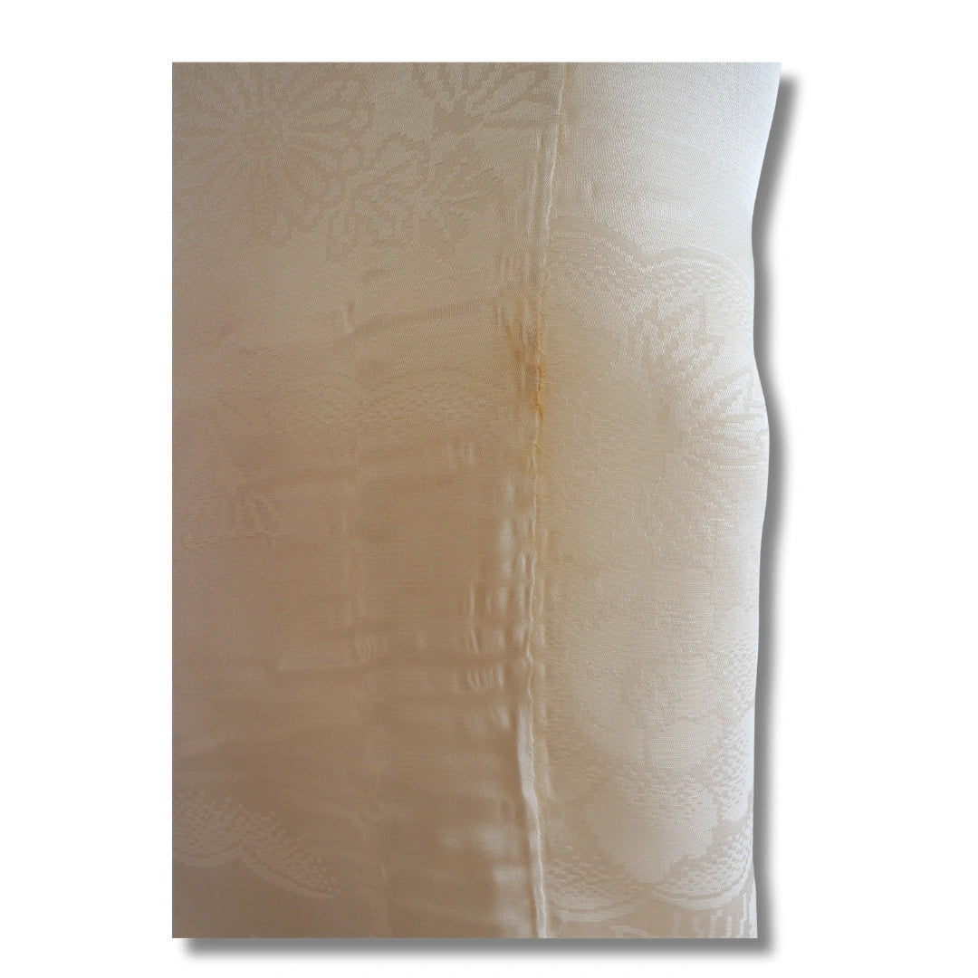 Vintage Damen Naga-Juban Elfenbein mit Blumen