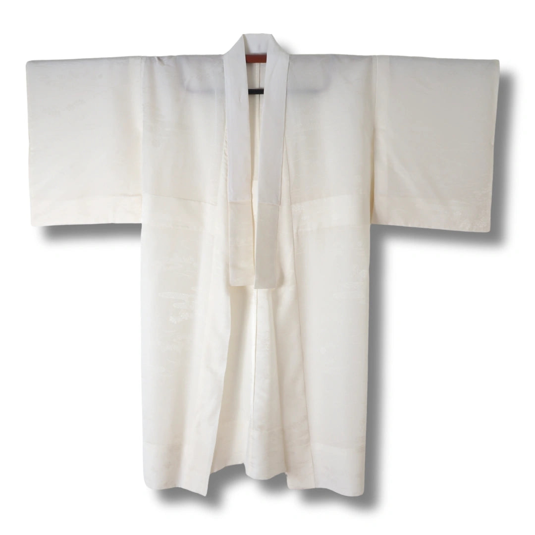 Vintage Damen Naga-Juban Weiß / Creme