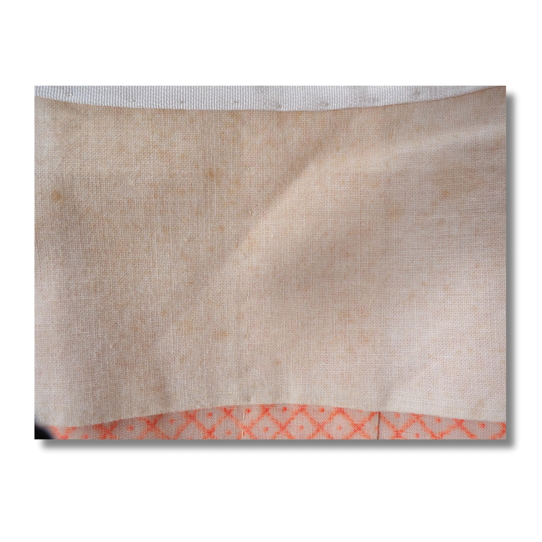 Vintage Damen Naga Juban apricot mit Muster