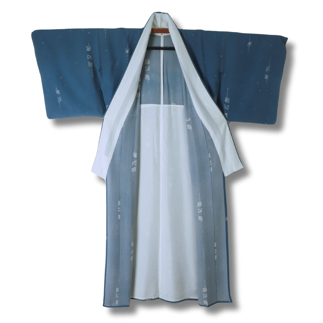 Vintage Damen Iromuji Kimono Hellblau