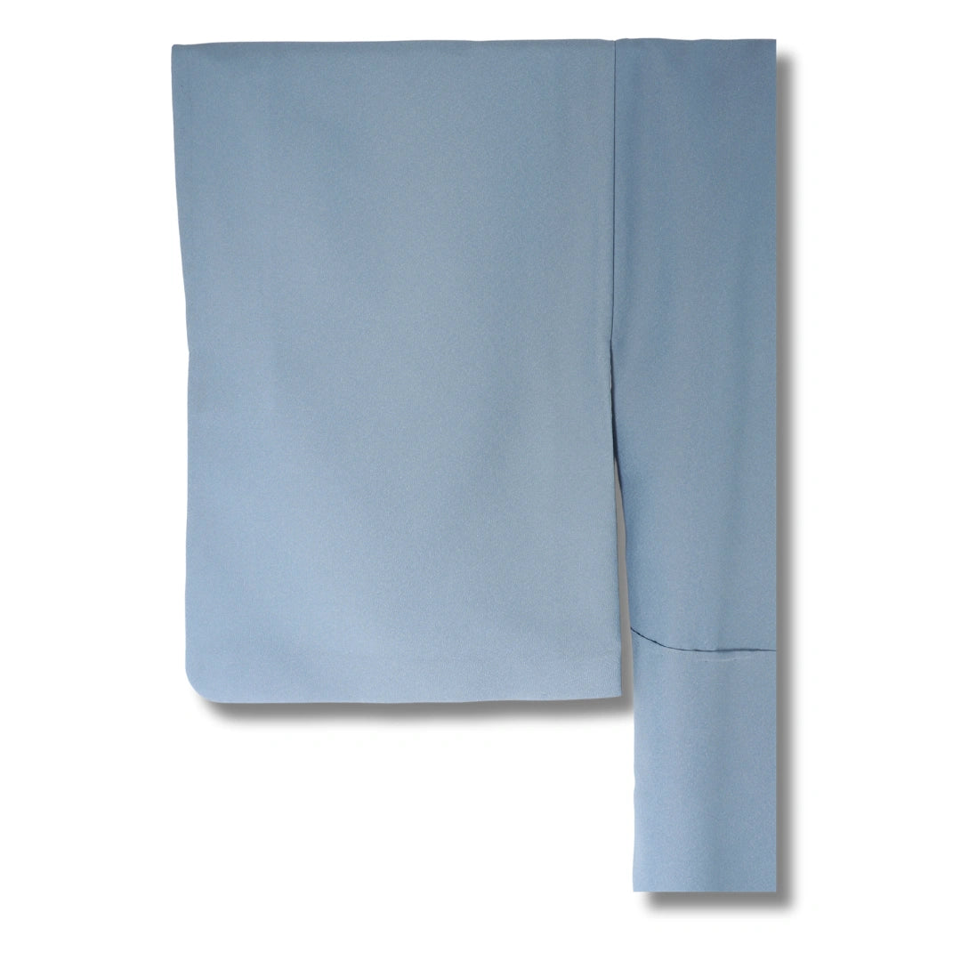 Vintage Damen Houmongi-Tsukesage-Kimono hellblau