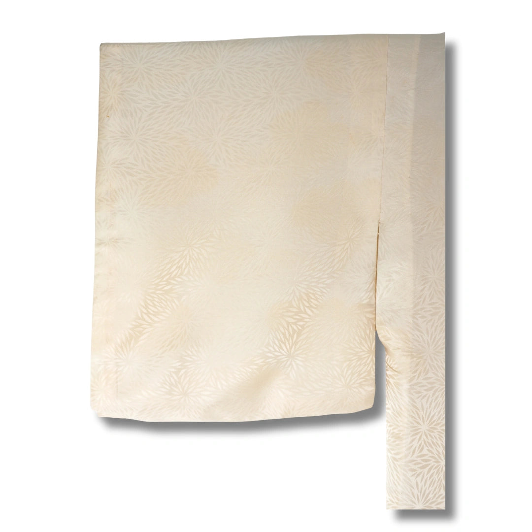 intage Naga-Juban Damen elfenbein – Kiku-Muster