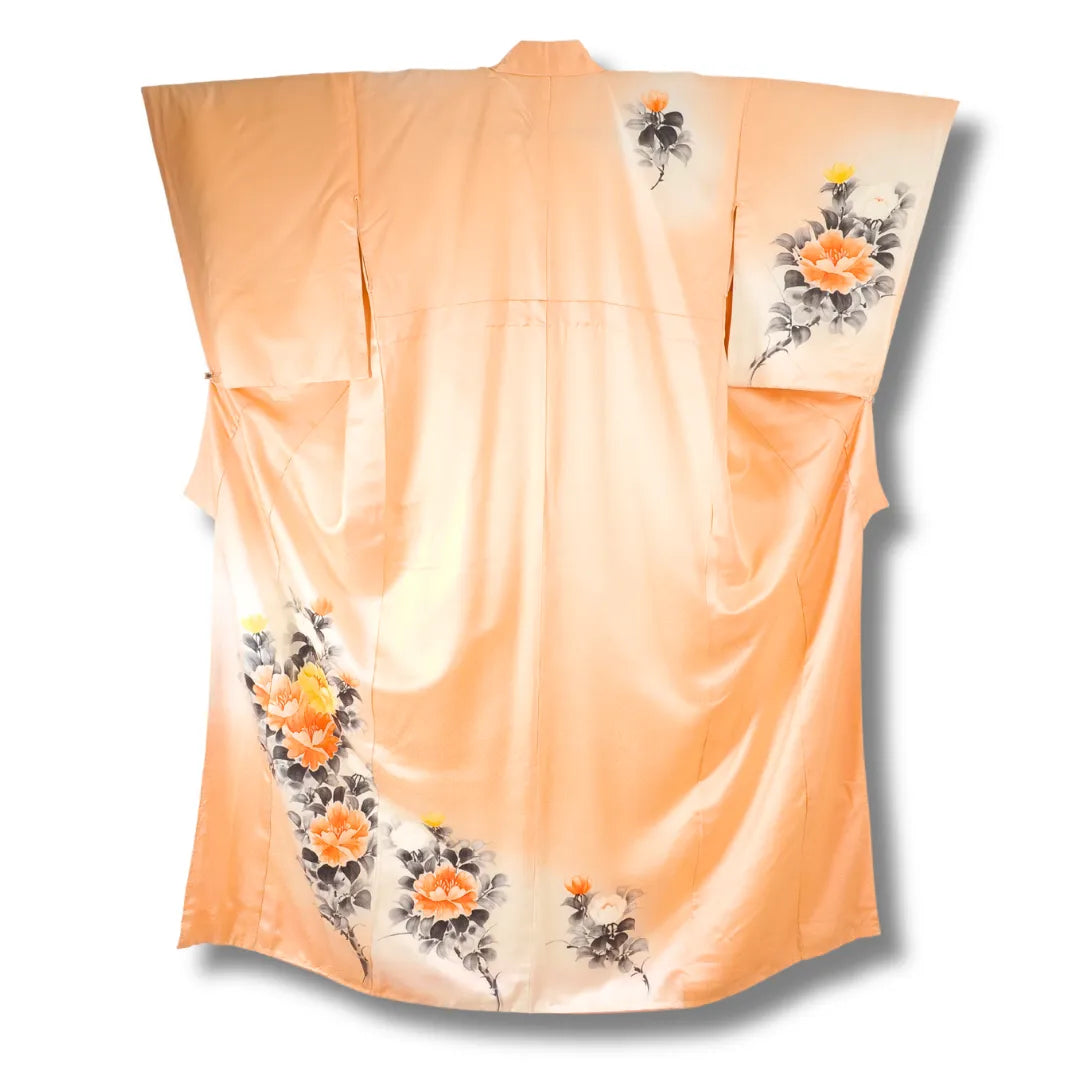 Seitenansicht Kimono mit Musterplatzierung