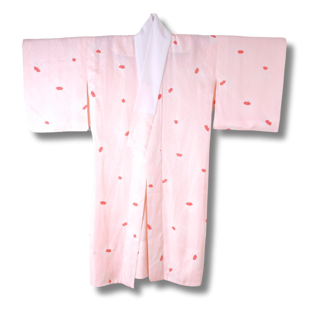 Vintage Damen Naga-Juban hellrosa mit Muster