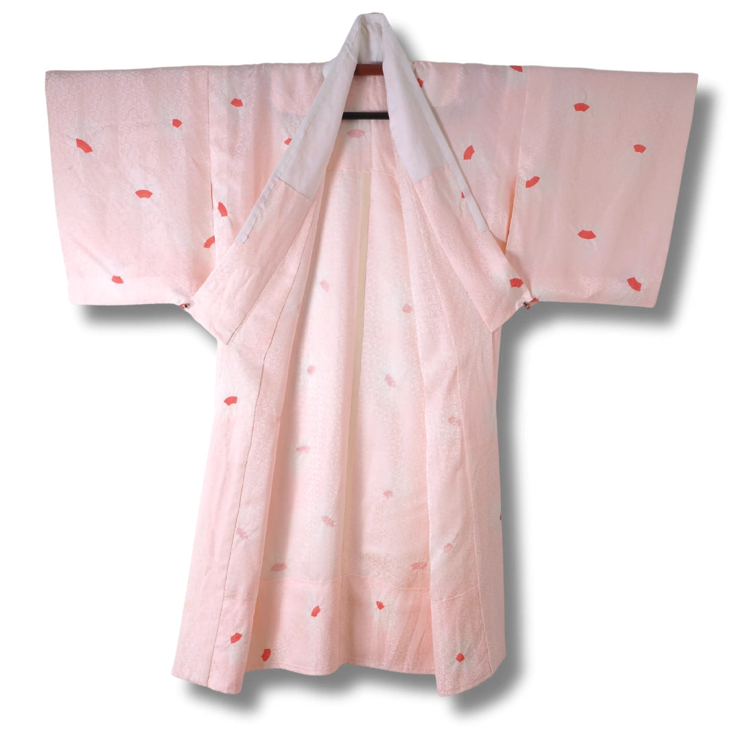 Vintage Damen Naga-Juban hellrosa mit Muster