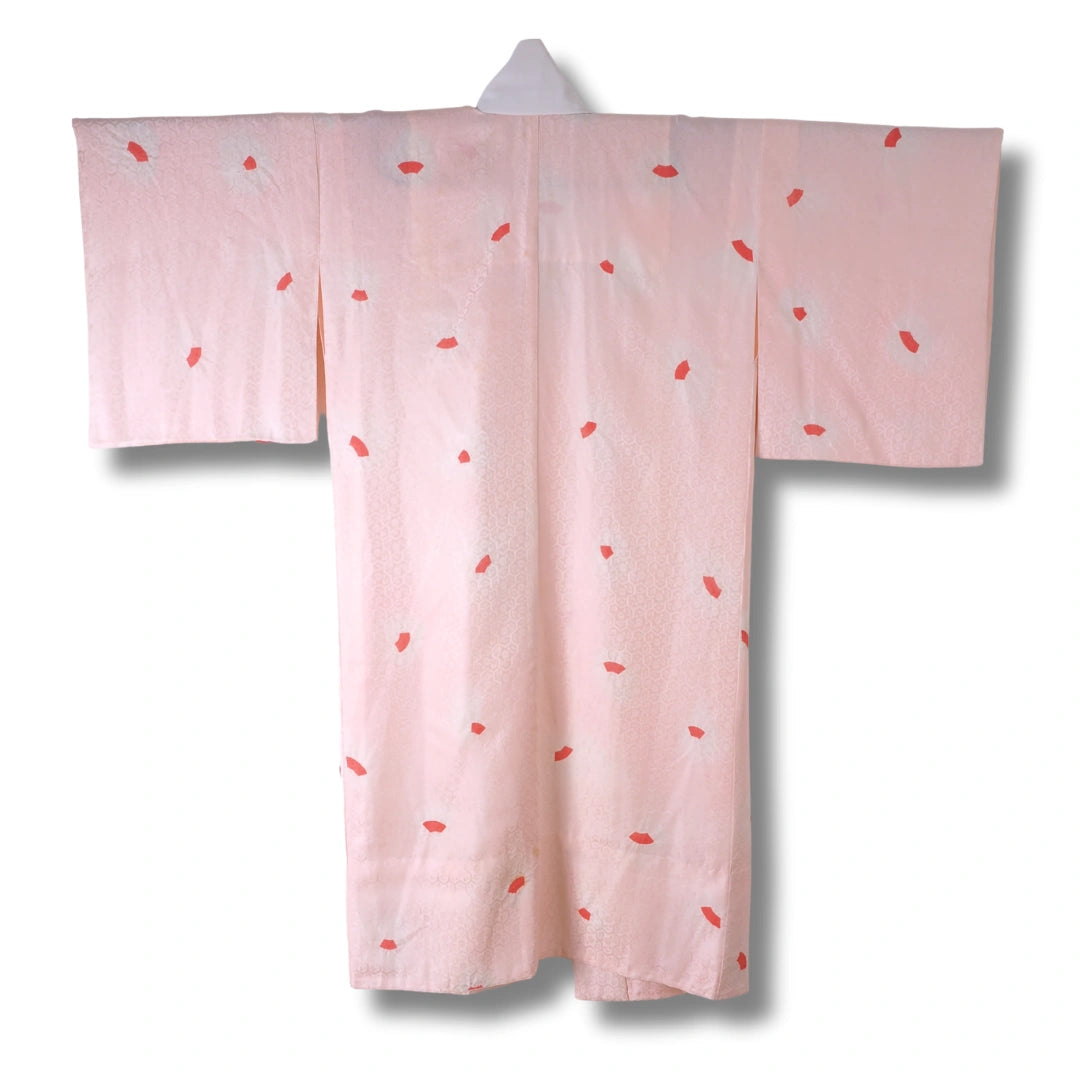 Vintage Damen Naga-Juban hellrosa mit Muster