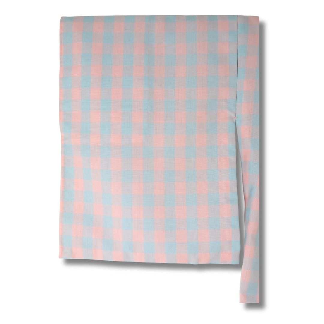 Vintage Daman Naga Juban kariert in Rosa & Mint