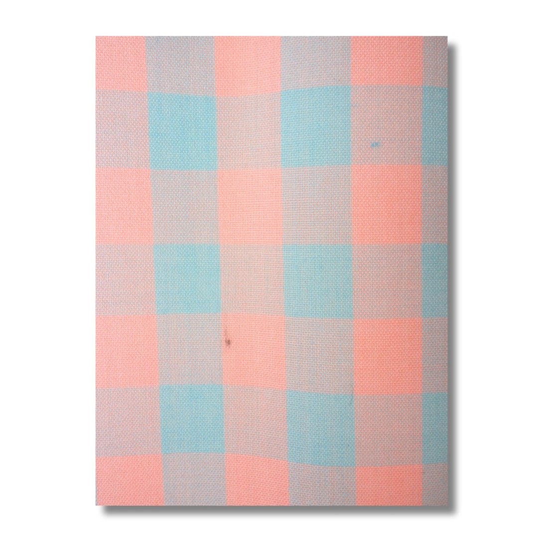 Vintage Daman Naga Juban kariert in Rosa & Mint