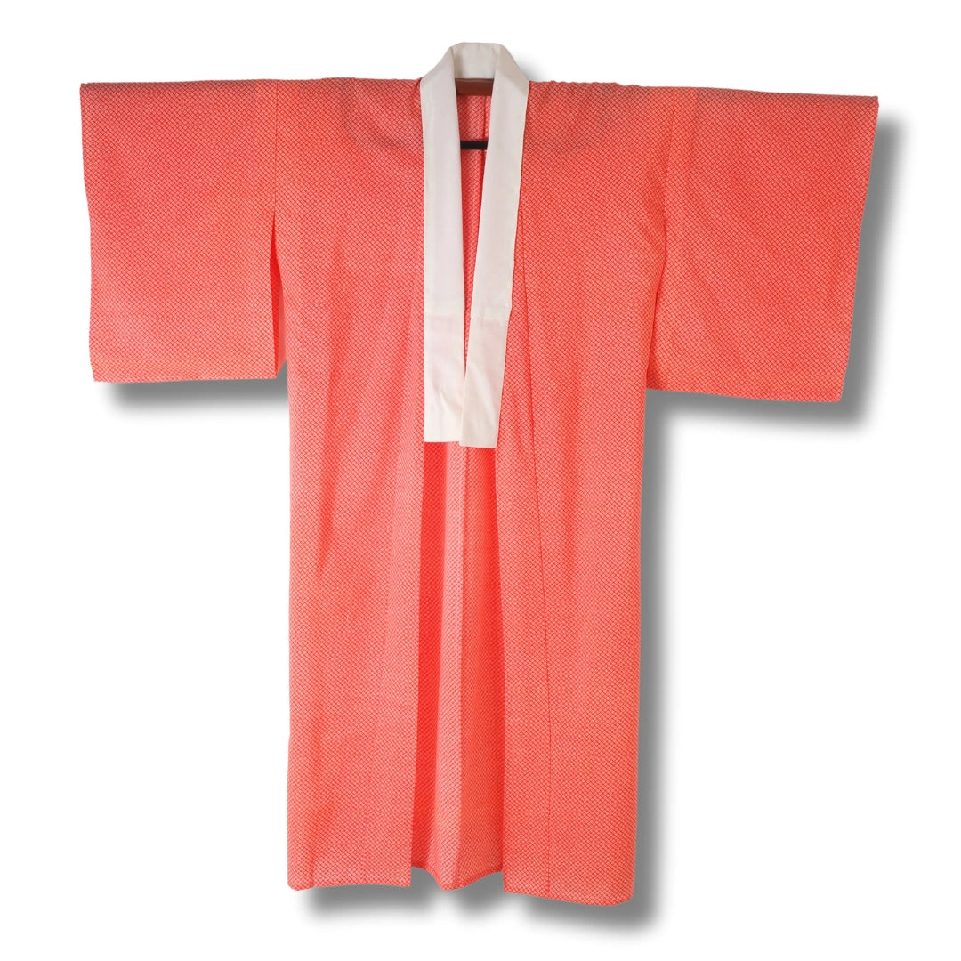 Vintage Damen Naga-Juban koralle mit feinem Muster